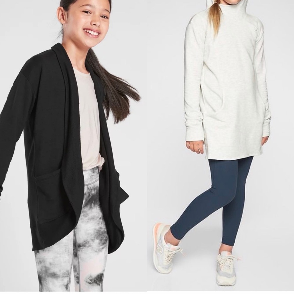 Lot Athleta Girl wrap and hoodie
